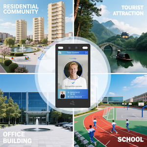 Sistema de Control de Acceso de Seguridad SUNTEK con Reconocimiento Facial, Visión Nocturna, Lector de Tarjetas RFID y USB para Android, con SDK Gratuito - Product Image 4