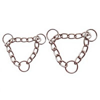Collier pour chien en métal à trois anneaux, style chinois, couleur unie, toutes saisons, avec laisse intégrée