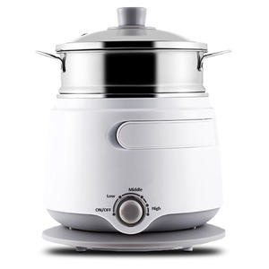 <span class=keywords><strong>Olla</strong></span> interior de acero inoxidable de doble capa, herramienta eléctrica para mantener el calor, tamaño pequeño, personal, cocina múltiple - Product Image 1