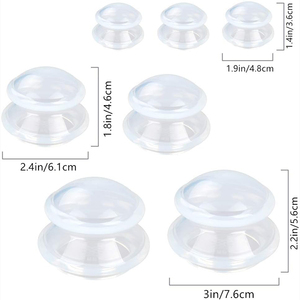 Ensemble de ventouses en silicone transparent de haute qualité sans BPA pour la thérapie par ventouses - Product Image 2