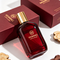 Nouvel Arrivage Flacon de Parfum Irrégulier Vide avec Pompe Atomiseur Transparente à Sertir 100ml en Verre avec Bouchon Noir
