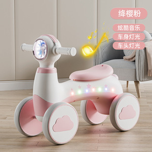 Nouvelle trottinette pour enfants - Poussette à roulettes pour bébé - Véhicule d'équilibre à 4 roues pour garçons et filles de 1 à 3 ans - Product Image 2