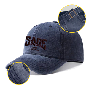 Casquette Heycap Factory à visière incurvée 100% coton teint, profil bas, vierge, personnalisable, style Dad Hat, broderie, 6 panneaux, en sergé délavé vintage - Product Image 2