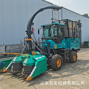Multifunctional Combine <b>Harvester</b> For <b>Corn</b> Wheat Harvesting With Gear Drive Green Color - Product Image 2