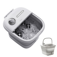 Masajeador de Pies Portátil Plegable de Lujo con Función de Burbujas y Calor de 500W, Capacidad de 5-10L para Pedicura y Baño de Pies Detox
