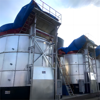 ODM usine 10m3/d énorme fermenteur d'engrais tour de compost de déchets de ferme avicole automatique