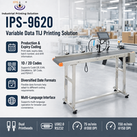 Imprimante TIJ IPS-9620 pour sachets, imprimante TIJ pour bouteilles, machine de codage de date de lot avec impression QR et codes-barres à double tête
