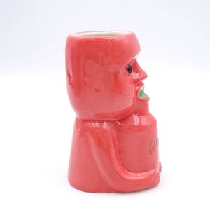 Taza de cristal de cóctel tropical Hawaiano de alta calidad directa de fábrica personalizada Taza de cerámica divertida para beber drunkard Tiki con botella de ron - Product Image 3