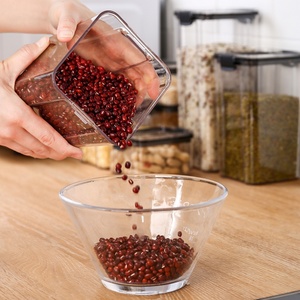 Different Capacity Plastic Sealed Cans Kitchen <b>Storage</b> <b>Box</b> Transparent Food Container Cereal Container - Product Image 6