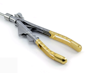 Portaagujas Tipo Ethicon con Mango Dorado, Instrumento Quirúrgico Reutilizable de Acero Inoxidable para Sutura de Precisión Clínica - Product Image 3