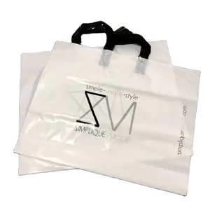 OEM تخصيص البلاستيك حقيبة تسوق ، شعار مخصص حقيبة تسوق مع البلاستيك