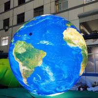 Ballon de globe de terre gonflable pour décoration d'événements personnalisés