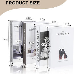 Kustom penutup keras promosi meja toko kopi Set rumah buku dekoratif Set dekoratif untuk hadiah - Product Image 3