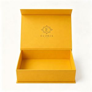 Boîte cadeau magnétique écologique avec logo personnalisé pour savon, boîte en papier rigide avec couvercle magnétique en kraft, pliable pour l'expédition - Product Image 2