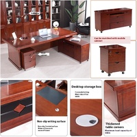 Bureau de direction au design moderne avec ensemble de chaise de bureau pour directeur général