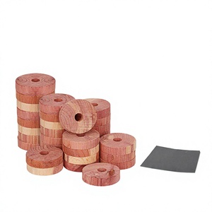 Anneaux anti-mites en bois de cèdre pour vêtements - Supports pour penderie, placard et tiroir - Product Image 4