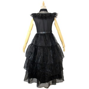 ชุดเดรสสีดำแบบกอธิคสำหรับเด็กผู้หญิงชุดเต้นรำโรงเรียนคอสเพลย์ - Product Image 3