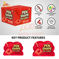 Bonbons liquides Halal de haute qualité Dip Chewy Gummy Pen Sour Drop Pen Confiture Candy