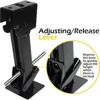 Ambull Factory Wholesale 1000 Lbs 12-18 Inch RV Camper Accessories Alloy Steel Telescoping Trailer Swing Down Stabilizer Jacks