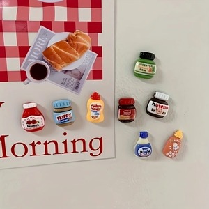 8pcs Kawaii Cartoon Resin Food Fridge Magnets Cute Decorative Personalized Magnetic <b>Stickers</b> for Refrigerator Locker Cabinet - Product Image 5