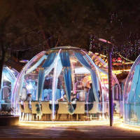 Full House Iglu Kuppel Japan Dome Mirror Dome House Prix Glamping Tente Dome Room