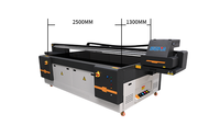 Imprimante UV à plat tout-en-un 2513 pour tapis, PVC, acrylique, balles de golf, tôles d'acier inoxydable, machine d'impression jet d'encre UV avec buse Ricoh