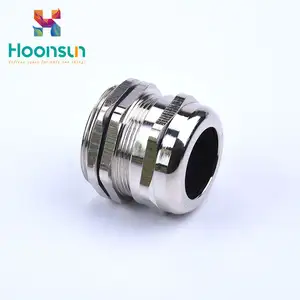 HOONSUN pg7 pg9 m12 m16 m20 m25 m70 IP68 waterproof thread nickel-plated copper brass metal wire connector cable glands supplier