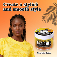 Cire coiffante et gel pour tresses : booste la brillance, lisse les frisottis, laisse les cheveux soyeux, crée des lignes et une texture naturelles.