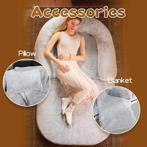 Lit géant surdimensionné <span class=keywords><strong>pour</strong></span> <span class=keywords><strong>chien</strong></span> humain matelas en mousse confortable coussin relaxant adapté aux adultes enfants chiens et chats - Product Image 3