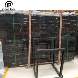 Venta directa de fábrica de Galaxy de mármol negro de plata mármol <span class=keywords><strong>Portoro</strong></span> Losa - Product Image 2