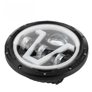 Accesorios para Automóviles, Faro Delantero LED H4 en Forma de V de 65 W y 12 V, 10000 Lúmenes, Ojos de Ángel Blancos y Amarillos, Redondo de 7 Pulgadas, Ajuste Universal - Product Image 3