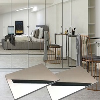 Panneau mural en fibre de charbon de bambou, film miroir PVC PET, panneau mural décoratif pour la décoration intérieure