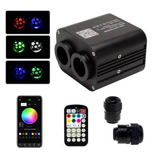 LED Fiber Optic <b>Light</b> APP RF Remote Dual Port LED Starlight Kit Twinkle Dual Color Variable <b>Ceiling</b> <b>Light</b> for Car Interior - Product Image 1
