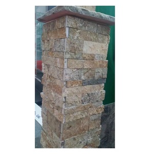 ที่กำหนดเองโครงการสีเขียวหินตารางเสาคอลัมน์ Cladding,ประตูหลักเสาออกแบบพลังงานแสงอาทิตย์สำหรับบ้าน - Product Image 6