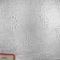 100% coton pour suisse Voile oeillet brodé tissu blanc Chine Textile tissu pour robe de femme tissé pour accessoires de mariage