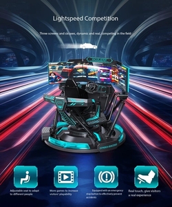 Đồng tiền hoạt động trò chơi ảo ba màn hình ổ đĩa thực Arcade Máy lái xe mô phỏng chuyển động 6 DOF 3 màn hình đua mô phỏng - Product Image 6