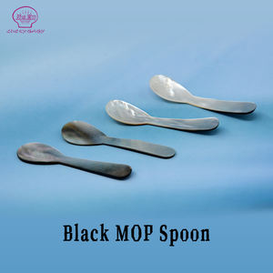 사용자 정의 레이저 새겨진 로고 천연 Nacre 어머니 진주 쉘 캐비어 아이스크림 스푼 - Product Image 5