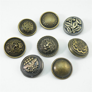 Boutons en alliage de zinc bronze pour vêtements d'extérieur féminins, costumes, manteaux, <span class=keywords><strong>coupe</strong></span>-<span class=keywords><strong>vent</strong></span>, boutons métalliques fantaisie en relief avec motif d'<span class=keywords><strong>aigle</strong></span> - Product Image 2