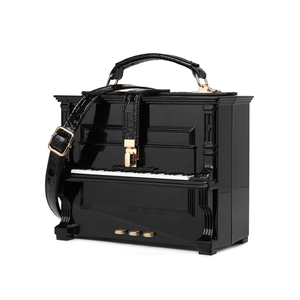 Borsa a Tracolla di Lusso Unica per Donne, Borsa con Manico Superiore, Borsetta in Acrilico a Forma di Pianoforte - Product Image 5