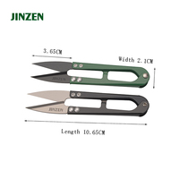 Tijeras de Corte de Hilo en Forma de U JINZEN TC-805 de Alta Calidad, Herramientas de Costura, Cortador de Hilo con Mango Multicolor