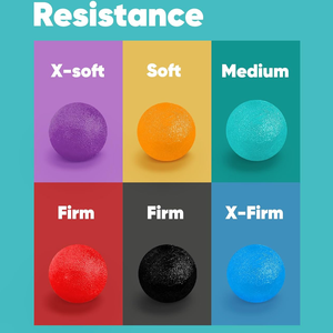 Stressballen voor volwassenen, oefenballen, fysiotherapiebal, handtrainer voor hand-, vinger-, onderarm- en polstraining en ontspanning - Product Image 3