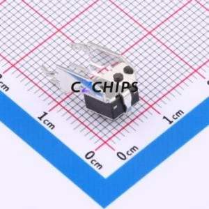 GT-TC102B-H050-L1 Tactile Switch Through hole,6.1x6.1mm Switch Single Pole Single Throw Round Button 2.5N Right Angle Insert - Product Image 2