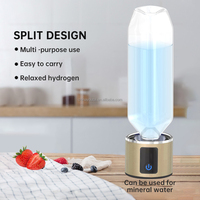 Botella de Agua Portátil Rica en Hidrógeno de Alta Calidad, Tipo-C USB, 200mL, 1800ppb~4500ppb, Eléctrica, para Uso en Exteriores, Automóvil y Hogar