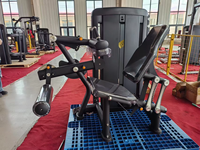 Siège et dossier ergonomiques rembourrés pour une posture d'entraînement confortable, machine combinée double fonction pour curls et extensions des jambes