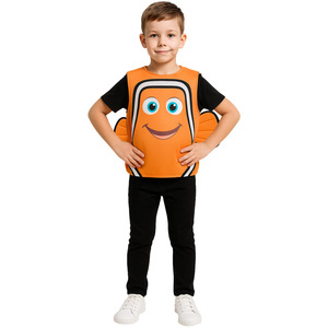 Kids Clownfish <b>Costume</b> Nemo Character Halloween Outfit For Boys Spring 2025 - Product Image 1
