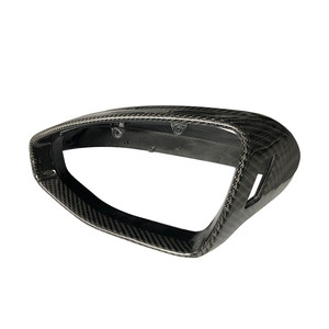 Couvertures de rétroviseur latéral en fibre de carbone avec <span class=keywords><strong>ALC</strong></span> pour Audi C8 A6L A7 A7L A8L S6 - Product Image 4