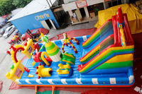 Château gonflable de qualité commerciale, grande aire de jeux gonflable pour parc d'attractions