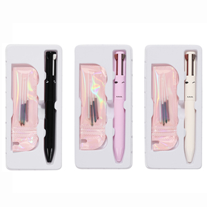 Bolígrafo De Maquillaje 4 en 1 de etiqueta privada, 4 recargas, resaltador De maquillaje, delineador De ojos, <span class=keywords><strong>Lapiz</strong></span> De Maquillaje 4 En 1, bolígrafo De maquillaje 4 en 1 - Product Image 3
