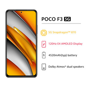 Versione globale per <span class=keywords><strong>Xiaomi</strong></span> POCO <span class=keywords><strong>F3</strong></span> 5G 8GB RAM 256GB NFC 6.67 "Snapdragon 870 Smartphone 120Hz 4520mAh Celulares <span class=keywords><strong>Xiaomi</strong></span> - Product Image 2