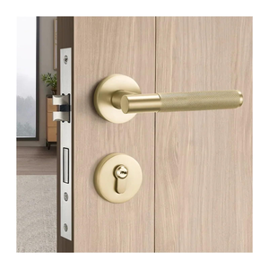 Ensembles <span class=keywords><strong>de</strong></span> serrures <span class=keywords><strong>de</strong></span> porte moletées avec logo personnalisé, noires, magnétiques, pour portes françaises, serrures <span class=keywords><strong>de</strong></span> porte intérieure en bois pour chambre à coucher et <span class=keywords><strong>maison</strong></span> - Product Image 4